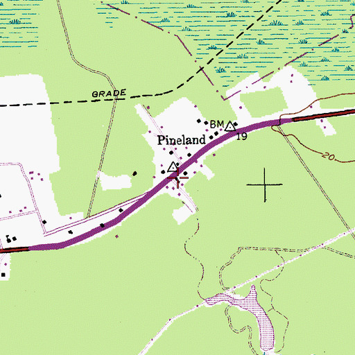 Topographic Map of Saint James Church, SC