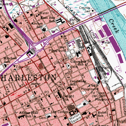Topographic Map of Saint Lukes Reformed Episcopal Church, SC