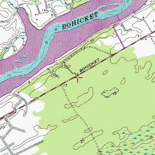 Topographic Map of Sand Hill School (historical), SC