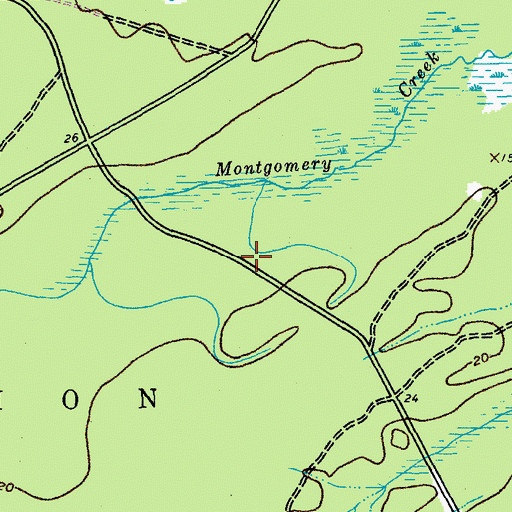 Topographic Map of Santee School (historical), SC