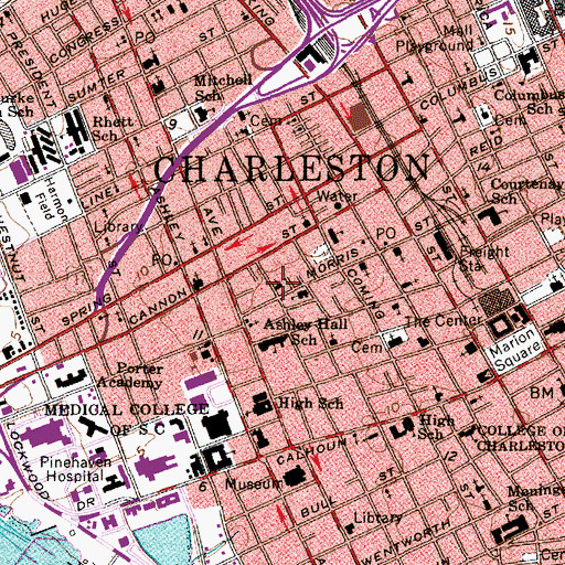 Topographic Map of Shiloh African Methodist Episcopal Church, SC