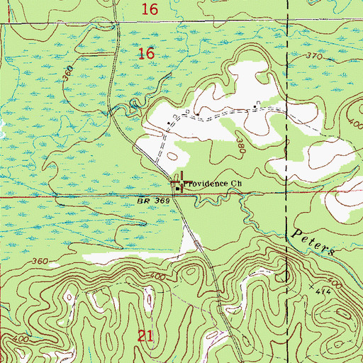 Topographic Map of Providence Church, AL