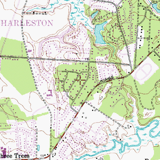 Topographic Map of Stiles Point, SC