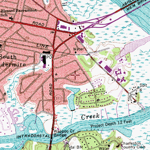 Topographic Map of The Crescent, SC