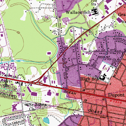 Topographic Map of The Quadrangle Shopping Center, SC