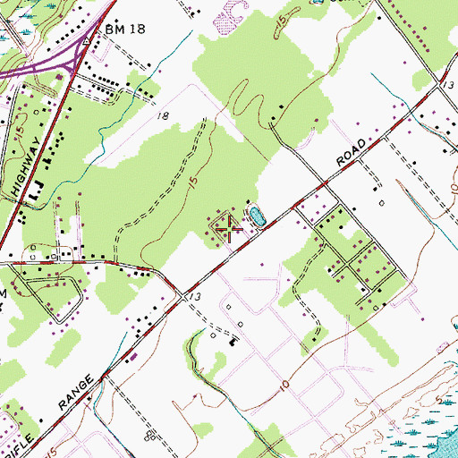 Topographic Map of The Village, SC