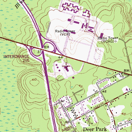 Topographic Map of Trident Medical Center, SC