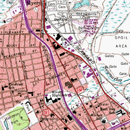 Topographic Map of Union Baptist Church, SC