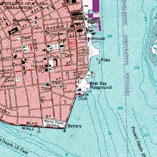 Topographic Map of Vanderhorst Row, SC