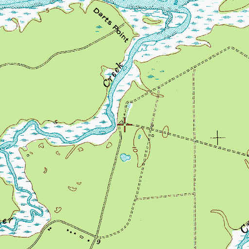 Topographic Map of Wando Plantation, SC