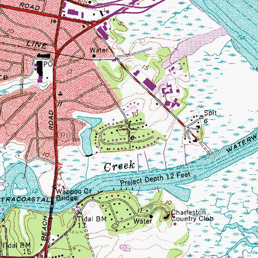 Topographic Map of Wappo Heights, SC