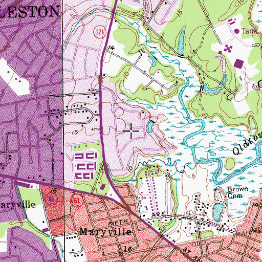 Topographic Map of Wespanee, SC
