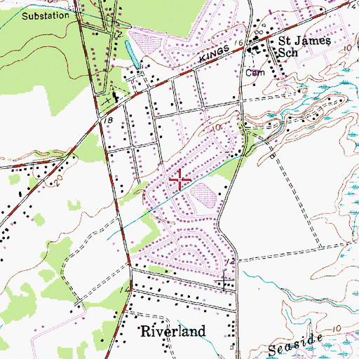 Topographic Map of Westchester, SC
