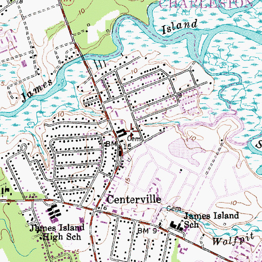Topographic Map of Whitehall Plantation, SC
