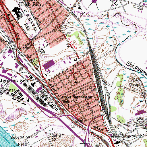 Topographic Map of Windsor Place, SC