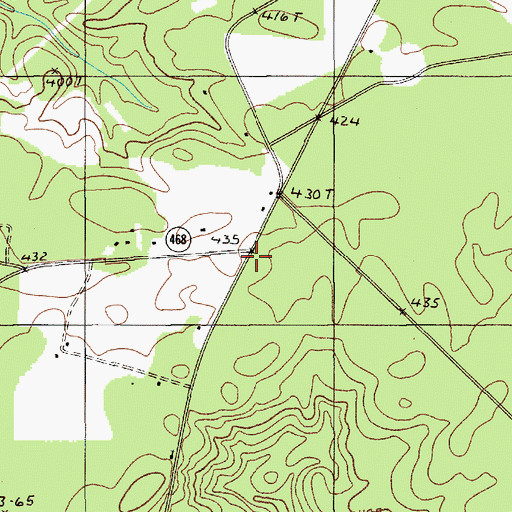 Topographic Map of Lockhart Church (historical), SC