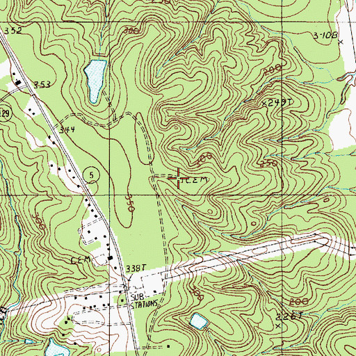 Topographic Map of Parker Church (historical), SC