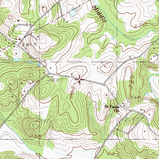 Topographic Map of Blaine Post Office (historical), SC