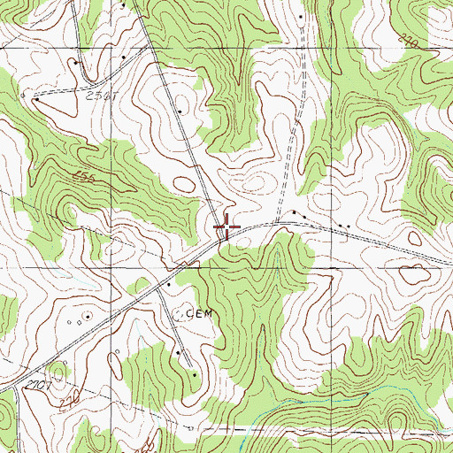 Topographic Map of Equality Post Office (historical), SC