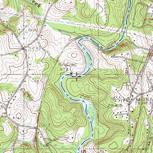 Topographic Map of Martin Ford, SC