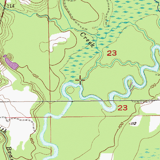 Topographic Map of Providence Creek, AL