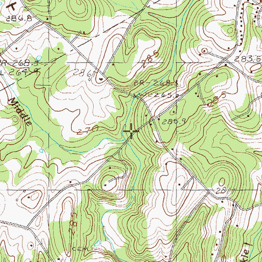 Topographic Map of Siltons Gin (historical), SC
