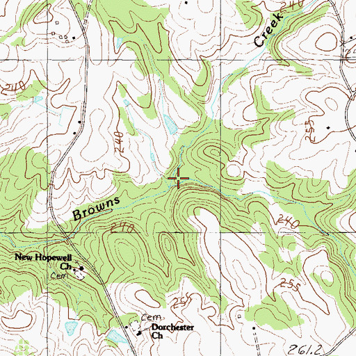 Topographic Map of Wrights Mill (historical), SC
