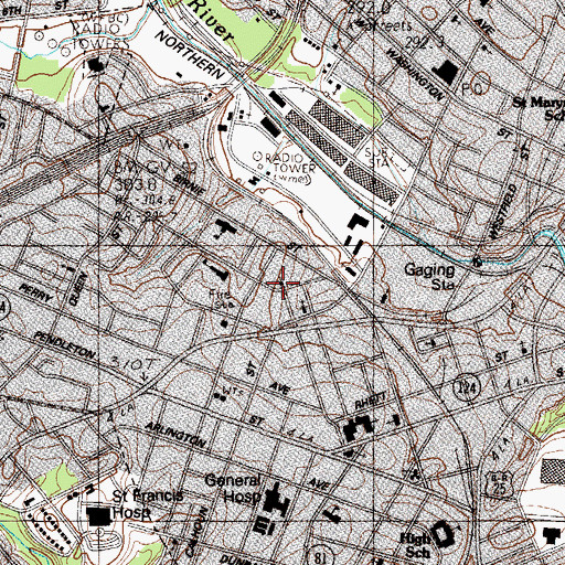 Topographic Map of Antioch Seventh Day Adventist Church, SC