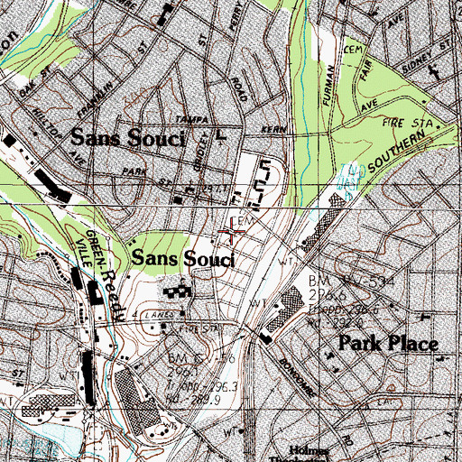 Topographic Map of Bethel Methodist Church, SC