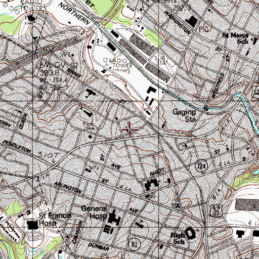 Topographic Map of Israel Christian Methodist Episcopal Church, SC