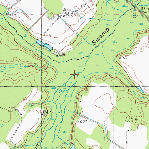 Topographic Map of Long Branch, SC