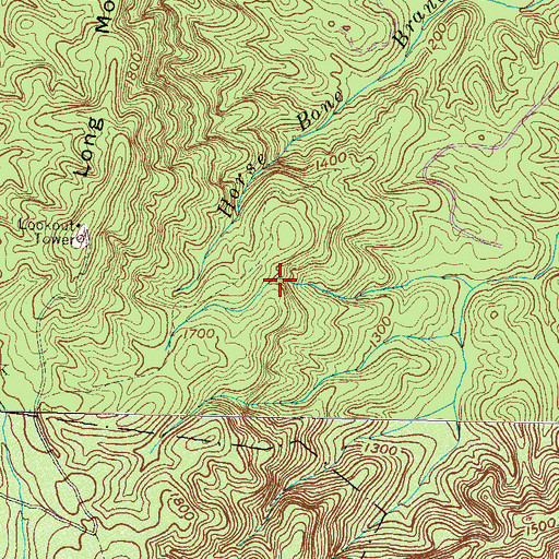 Topographic Map of Hidden Falls, SC