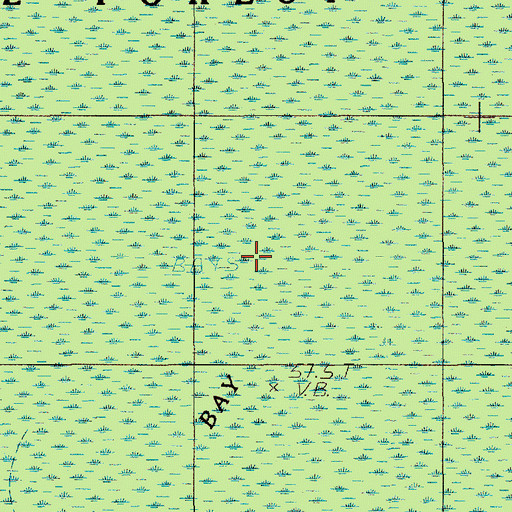Topographic Map of Big Bay, SC