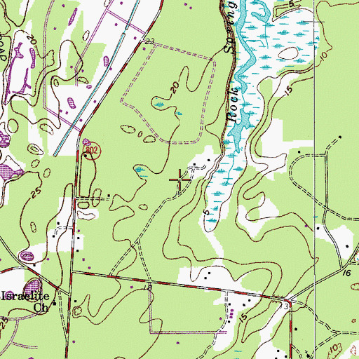 Topographic Map of Ladys Island, SC