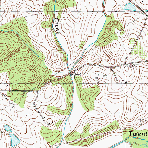 Topographic Map of Little Garvin Creek, SC