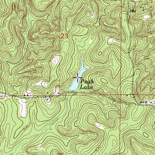 Topographic Map of Pugh Lake, AL
