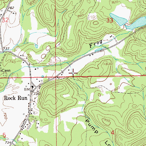Topographic Map of Pump Log Hollow, AL