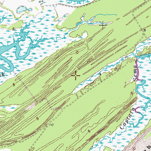 Topographic Map of Seabrook Island, SC