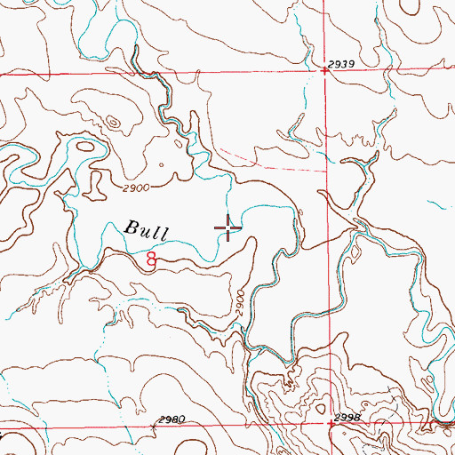 Topographic Map of Middle Creek, SD