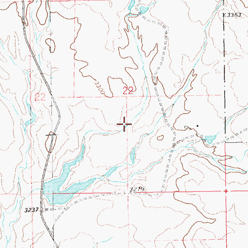 Topographic Map of Adams Gulch, SD