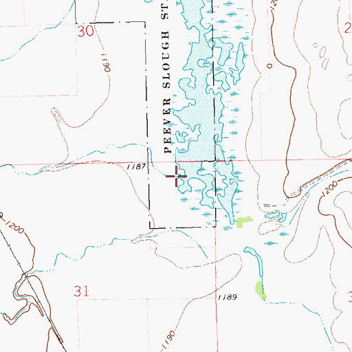 Topographic Map of Agency Creek, SD