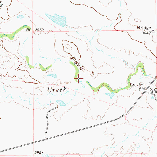 Topographic Map of Alkali Creek, SD
