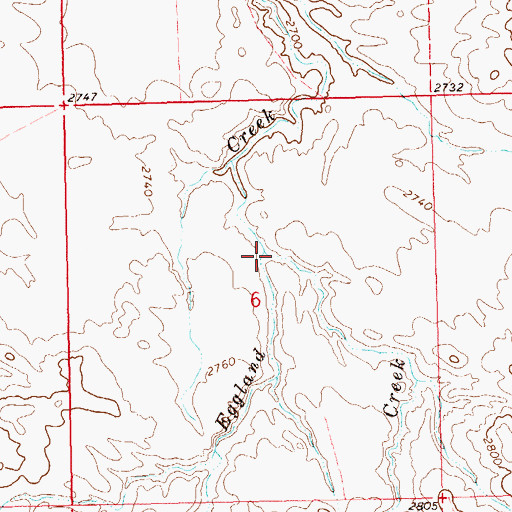 Topographic Map of Allison Creek, SD