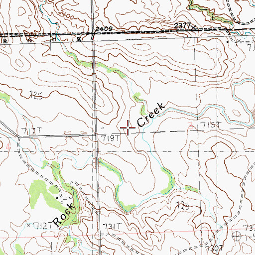 Topographic Map of Arrow Head School, SD