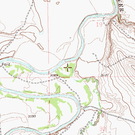 Topographic Map of Ash Creek, SD