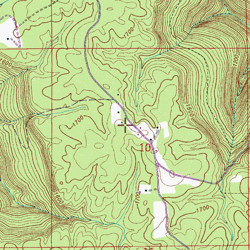 Topographic Map of Putman Mountain, AL