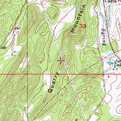 Topographic Map of Quarry Mountain, AL
