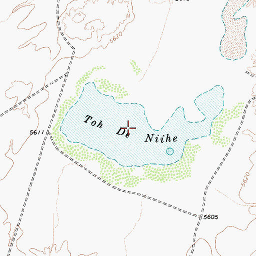 Topographic Map of Toh De Niihe, AZ