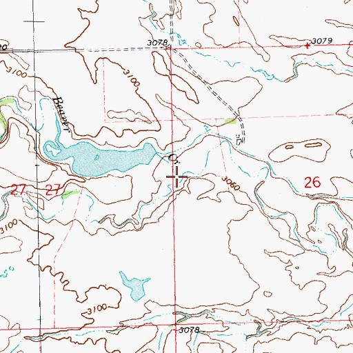 Topographic Map of Beaver Creek, SD
