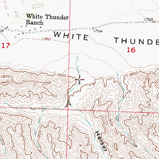 Topographic Map of Big Draw, SD